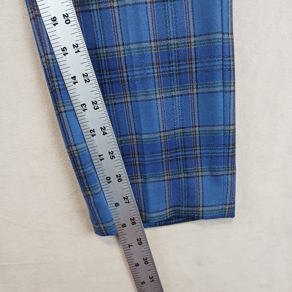 Topman 32x28 Mens Pants Trousers Slacks Plaid Slim London - Picture 2 of 11